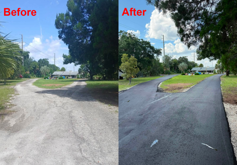 paving before after